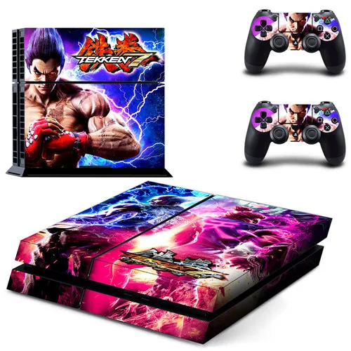 Игра Tekken 7 PS4 Кожа Наклейка виниловая для sony Playstation 4 консоль и 2 контроллера PS4 Кожа Наклейка - Цвет: GYTM0897