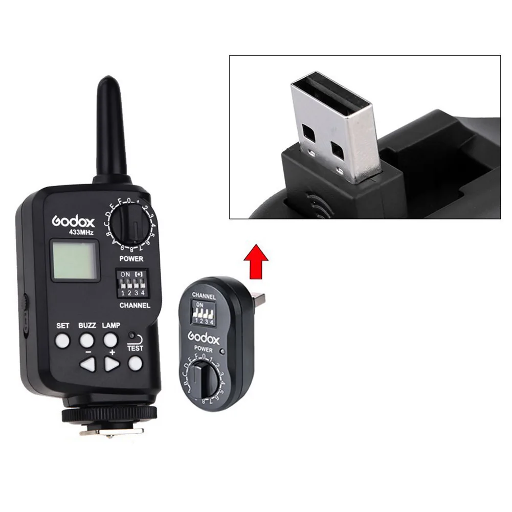 

Top Wireless Power Controller Remote Flash Trigger+2Pcs Godox FTR-16 Receiver for Godox Witstro AD180 AD360 Speedlite Flash