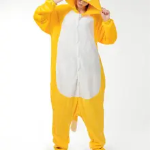 Мужские Женские Носки с рисунком медведя из мультика Свободные Комбинезоны для взрослых в виде животных пижамы-комбинезоны пижамы C378 S/M/L/XL