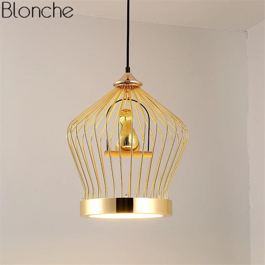

Modern Gold Bird Lamp Pendant Lights Led Hanging Lamp Kitchen Fixtures Home Decor Lighting for Dining Room Industrial Luminaire
