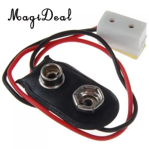Dollhouse Miniature 9V Battery Connector w/ Wire and Single Receptacle LA005 for Doll House Room Box House Model Furniture Toys