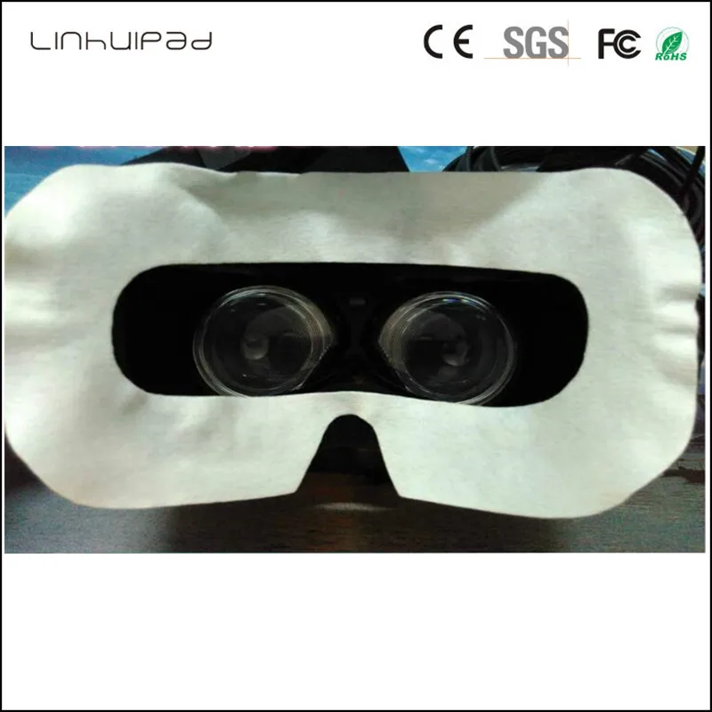 Linhuipad VR-02 одноразовые Замена 3D Очки виртуальной реальности санитарно уши ремни гигиеническая маска 100 шт./лот FedEx