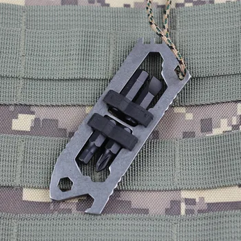 

Multi-Mini Tools Portable Pocket EDC Tool Kit with Bottle Opener Bicycle Spoke Screwdriver Bit for Camping and Hiking