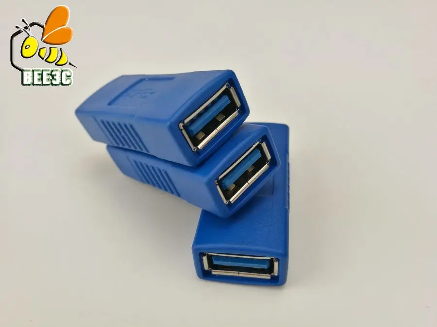 USB 3.0 Тип мужской/женский голубой угол крест Тип адаптер переходник Пол Changer Разъем USB3.0 быстро скорость 100 шт