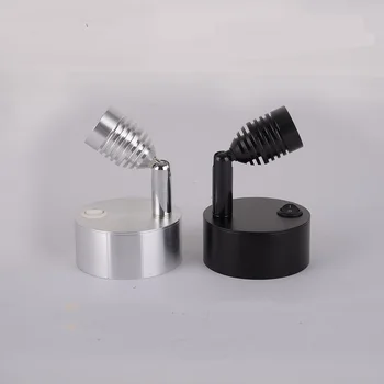 

black/ silve LED small spotlights dry battery counters spotlights jewelry wireless spotlights small spotlights lamps Z110418