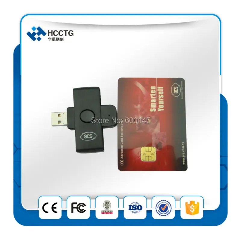 Pc smart card reader writer ACS acr38u-n1 для E-кошелек и лояльности Применение, поддерживает интерфейс USB