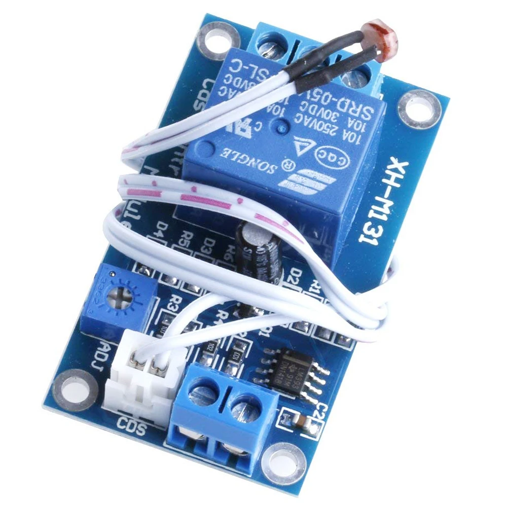 

XH-M131 DC 5V / 12V Light Control Switch Photoresistor Relay Module Detection Sensor 10A brightness Automatic Control Module
