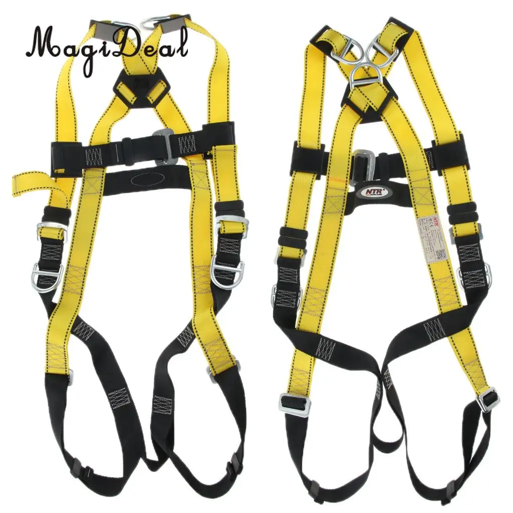 Unisex Rock Climbing Full Body Harness Safety Belt for Men Women Caving Rescue Equipment Gear