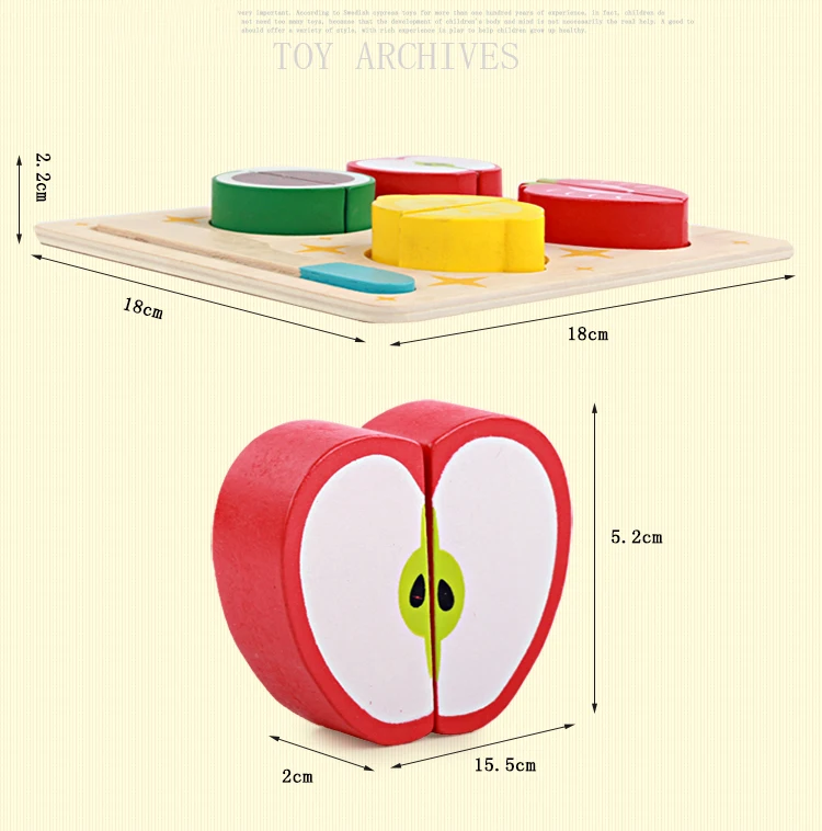 Logwood кухня забавная резка фрукты овощи еда игровой набор для приготовления пищи для детей брендовые игрушки ABS деревянный Безопасный нож многоцветные подарки