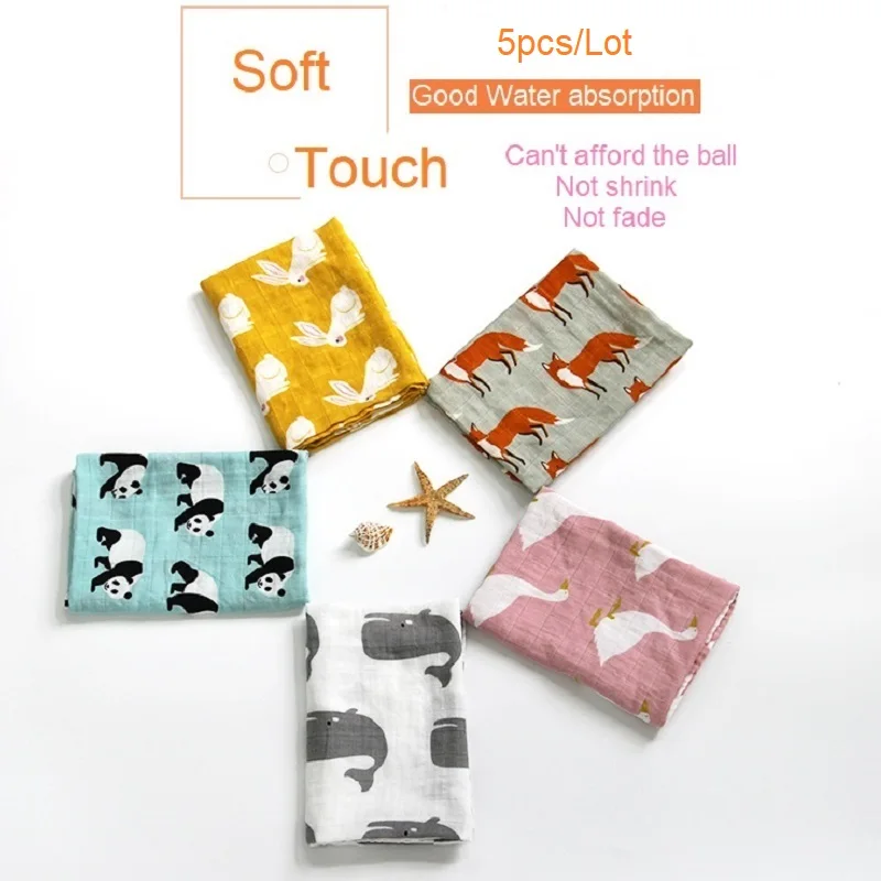 

Organic Cotton Baby Burp Cloths Muslin Gauze Newborns Bibs Children Face Bath Towel Infant Saliva Towels Cartoon Bebes Bandana