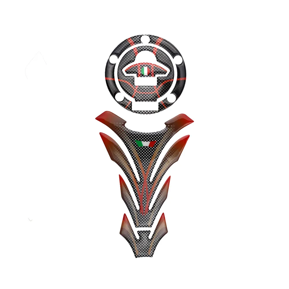 

KODASKIN Protection Gas fuel Tank Protector Cap Pad Italy decal Grey Black Stickers fit for DUCATI Monster 821 797 1200
