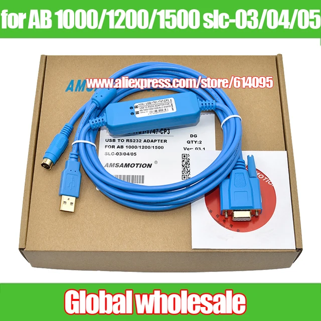 1pcs plc programming cable download cable USB 1747 CP3 for Rockwell AB
