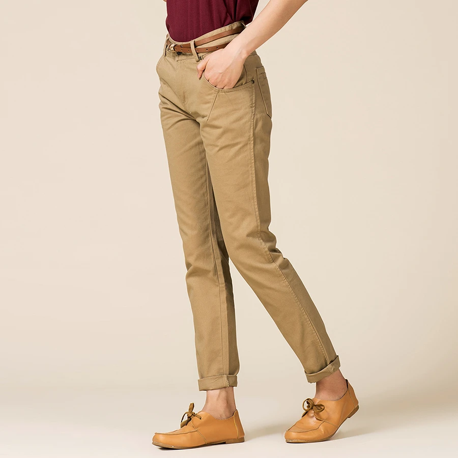 Ladies cotton straight leg trousers Clearance