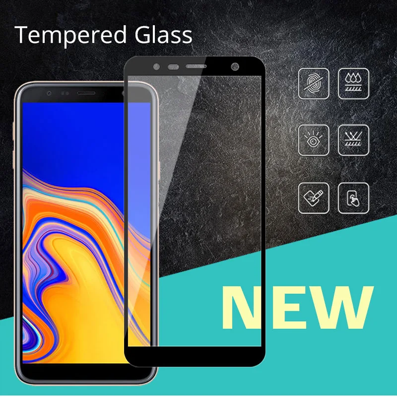 

For Samsung J415 Full Screen Protector For Samsung J4plus 2018 6.0" Tempered Glass For Samsung J4 Plus 2018 J415F Toughened Film
