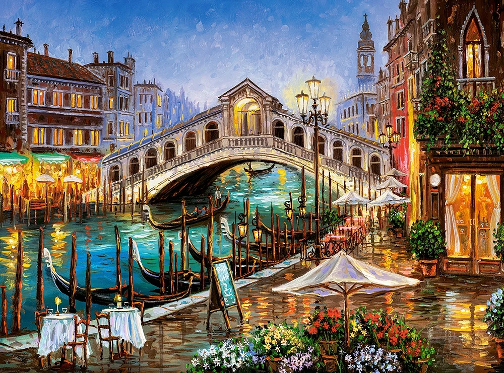 

Watertown Venice scenery Art Handmade Needlework Embroidery DIY DMC Cross Stitch Kits Crafts 14CT Unprinted Home decor wall Arts