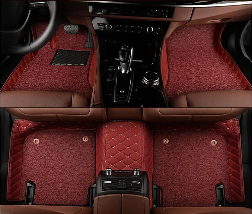  JINGHANG Auto Floor Mats For Audi A7 S7 RS7 2012-2018 Foot Carpets Step Mat High Quality Embroidery