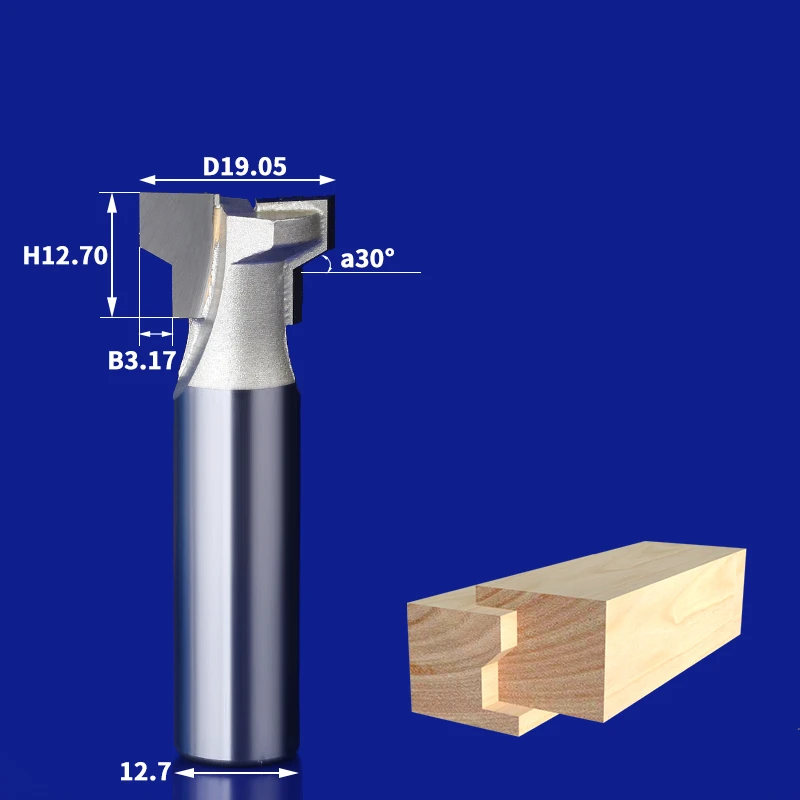 1 шт- 12,7 мм ЧПУ твердосплавный деревообрабатывающий фрезерный станок, фрезерный станок по дереву, ящик врезной концевой фрезы, инструмент по дереву - Длина режущей кромки: 12.7mm x 19.05mm