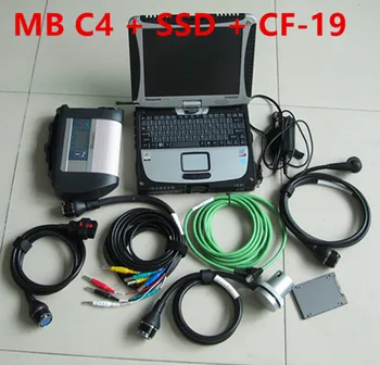 

MB SD Star C4 SD Connect Compact 4 Star Diagnosis with Software SSD V2019.12 in CF-19 Toughbook Whole kit ready use