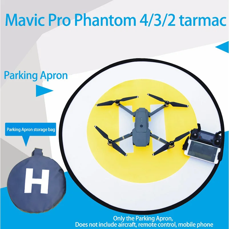 Sunnylife 800mm DJI Spark Mavic Pro Phantom 3 4 Foldable Fluorescence Landing Pad Tarmac Parking Apron with Proable Storage Bag  (5)