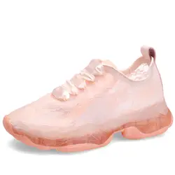 2019 открытый Bling Кроссовки для женщин Повседневное модная спортивная обувь женщин спортивная ходьба Dazzle спортивная обувь женская брендовая