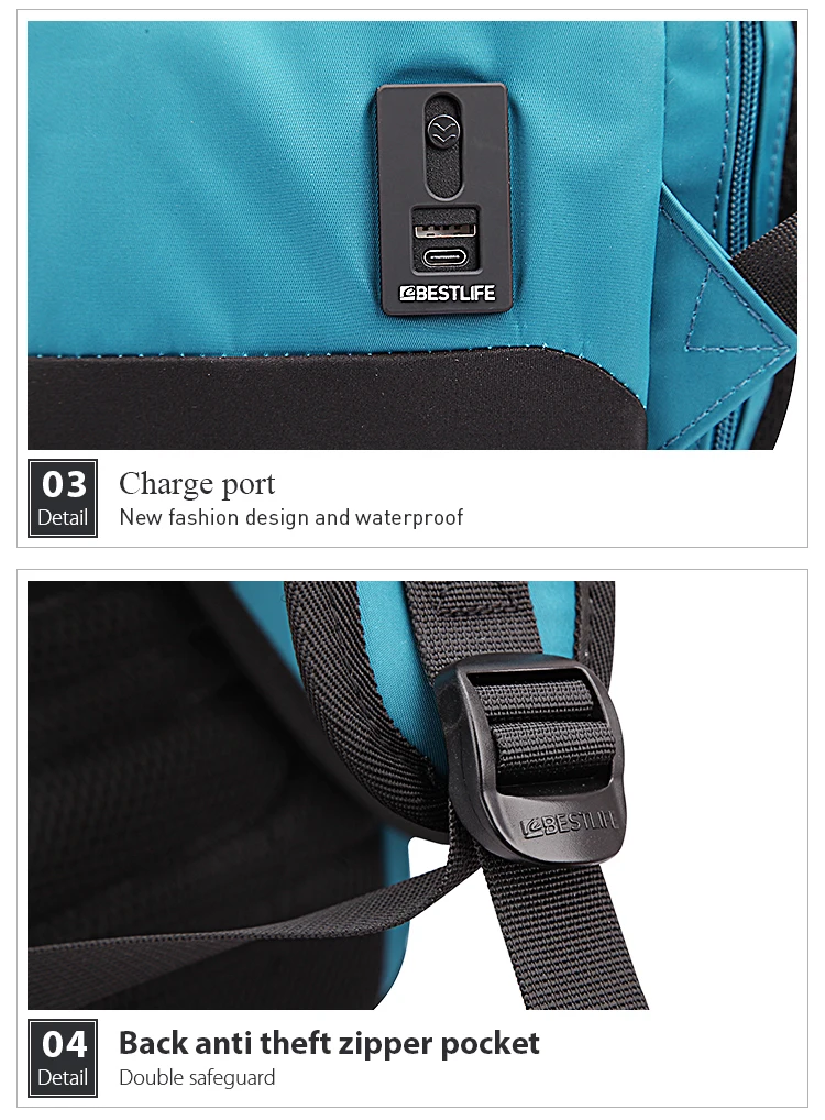 BESTLIFE 2019 роскошный функциональный рюкзак для мужчин женщин 15,6 "ноутбук Компьютерная сумка Противоугонный 3D рюкзак Mochila Daypack