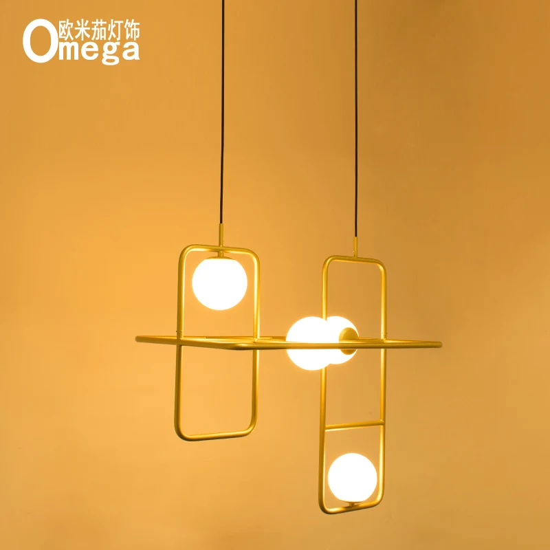

Nordic modern minimalist creative chandelier restaurant bar porch study bedside small chandelier project model room lamps