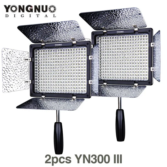 2X/lots YONGNUO YN300 III 5500K 300 LED Light On Camera Video Lighting for Wedding camera Studio light lamp YN300III | Электроника