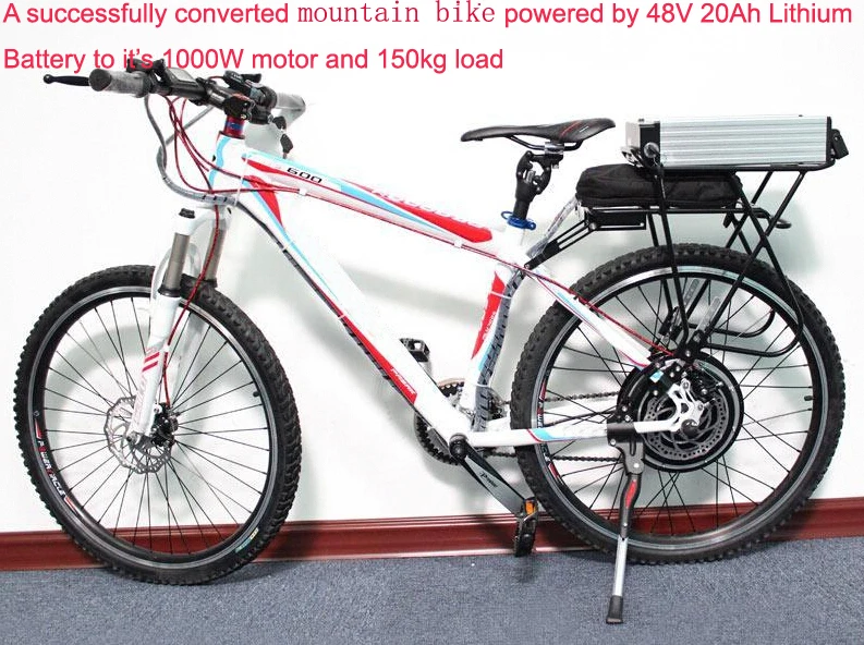 48v 20ah on Merida mountain bike