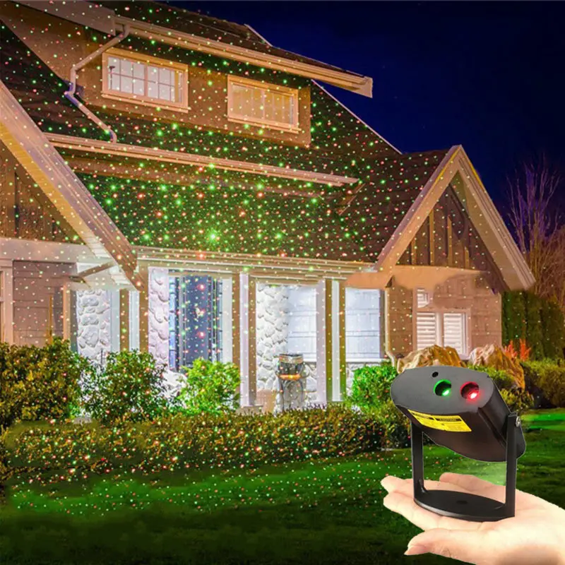 

Projection Light Red Green Light Projection Fairy LED Lamp Outdoor Waterproof JDH99