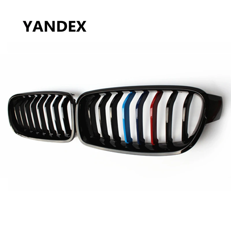

F30 Single slit M color Kidney Grille Mesh for BMW 3 Series F30 F31 2012 - IN F30 318i Bumper Grille ABS Matte Black