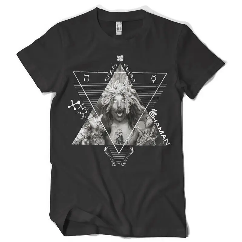 Шаман 5 костей дистресс DNA Strands sacred heart dtg Мужская футболка teesTop Tee 100% хлопок Humor с