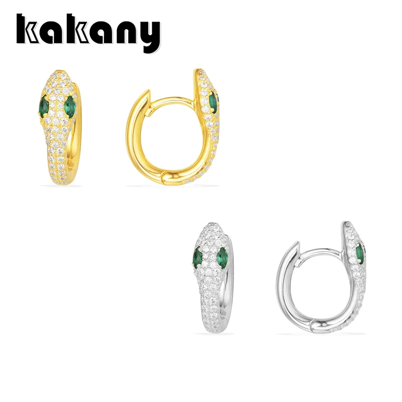 

KAKANY 925 sterling silver gold and silver snake earrings original high quality 1:1 European and American women's fashion jewelr