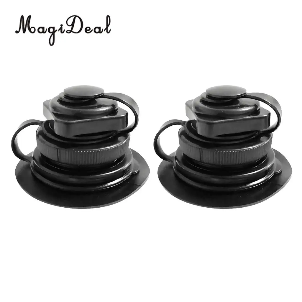 1 Pair Inflatable Airlock Spiral Air Valve Plugs Replacement Screw Type for Kayak Boat Canoe Pool Raft Airbed Dinghy