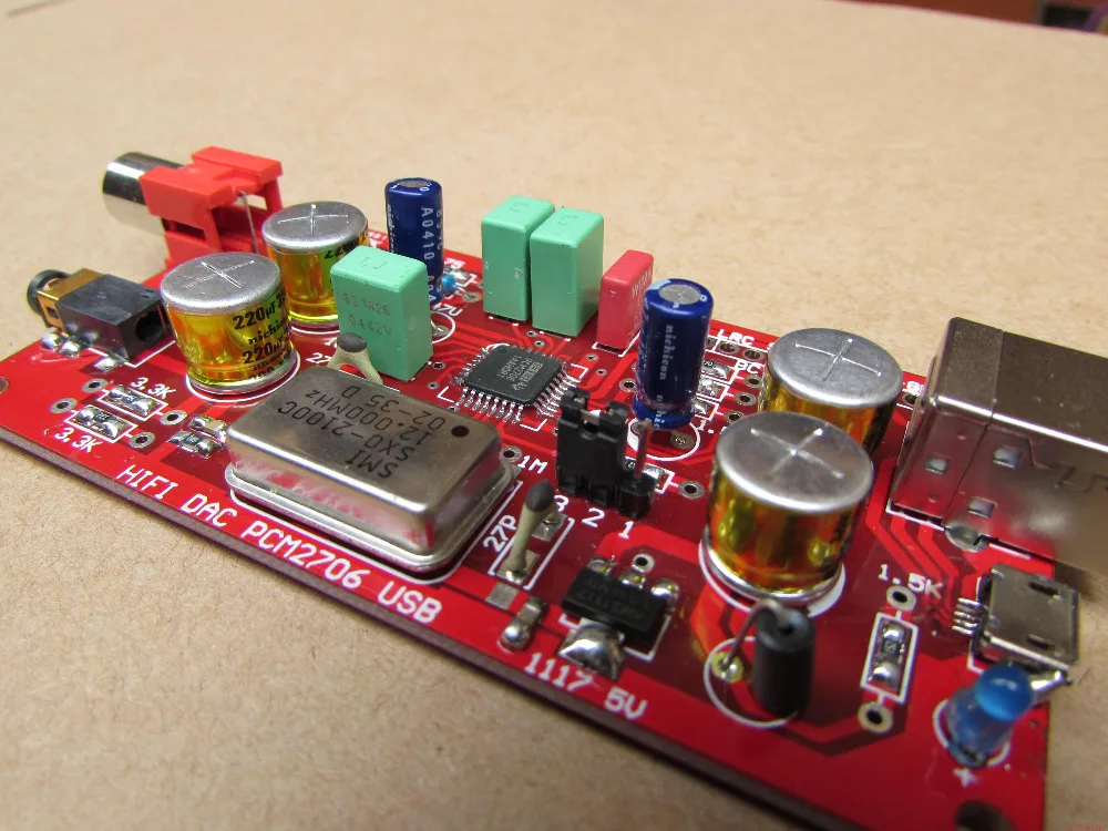 Assembled PCM2706 USB sound card amp DAC supports OTG phone I2S output