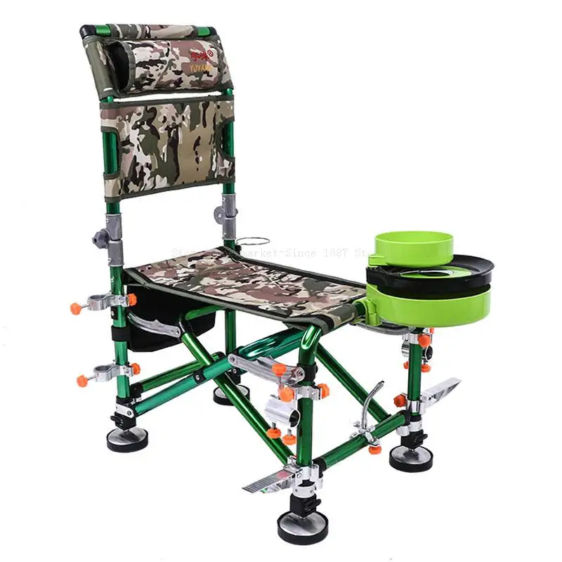 

Fishing Chair All Terrain Fishing Chair Aluminum Alloy Folding Portable Multifunctional Thickening Table Fishing Chair Fishing B