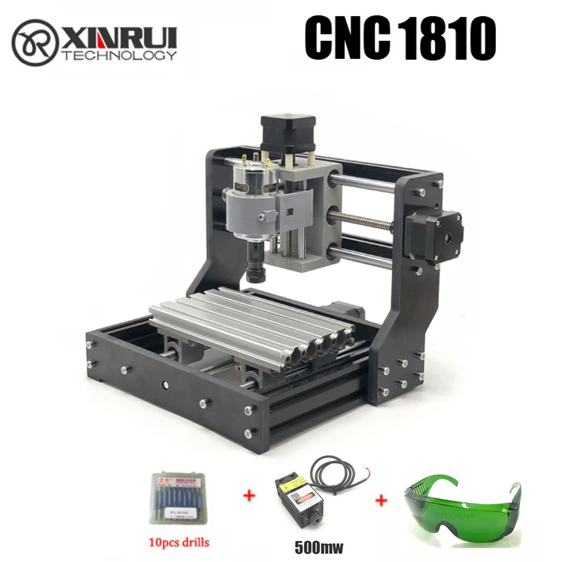 CNC 1810 GRBL управления Diy Мини ЧПУ машина, 3 оси pcb фрезерный станок, древесины маршрутизатор лазерная гравировка - Цвет: 1810 0.5w laser