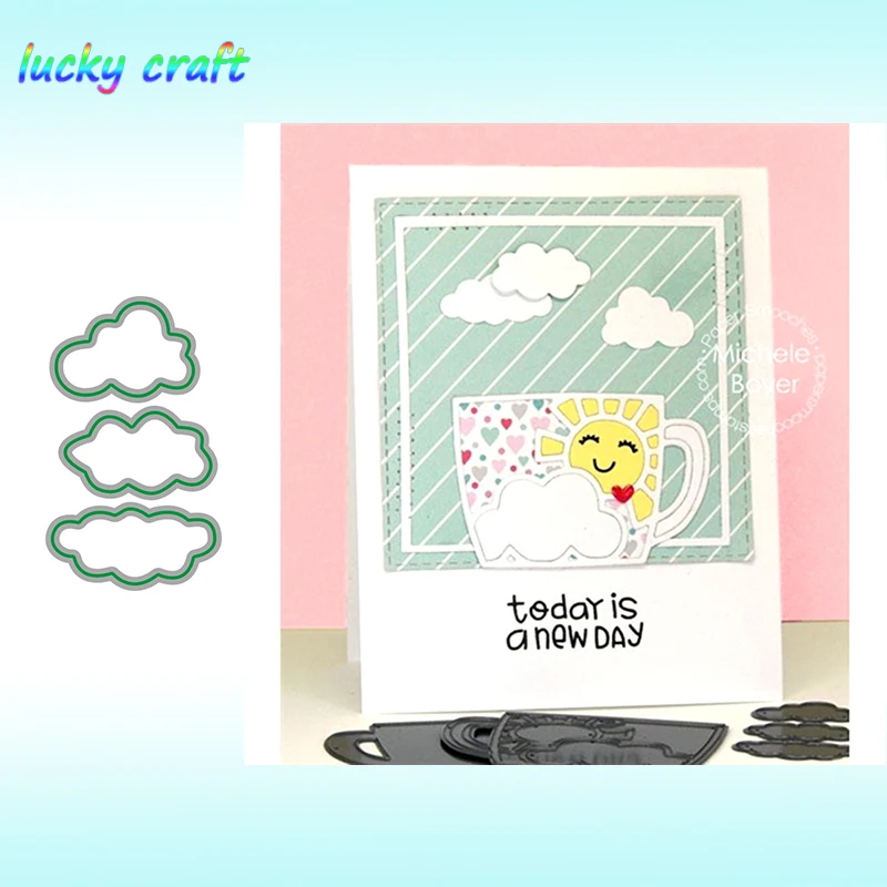 

3pcs Mini cloud Metal Cutting Dies for DIY Scrapbooking Embossing Paper Card Album Decoration Crafts Dies Cut 2019