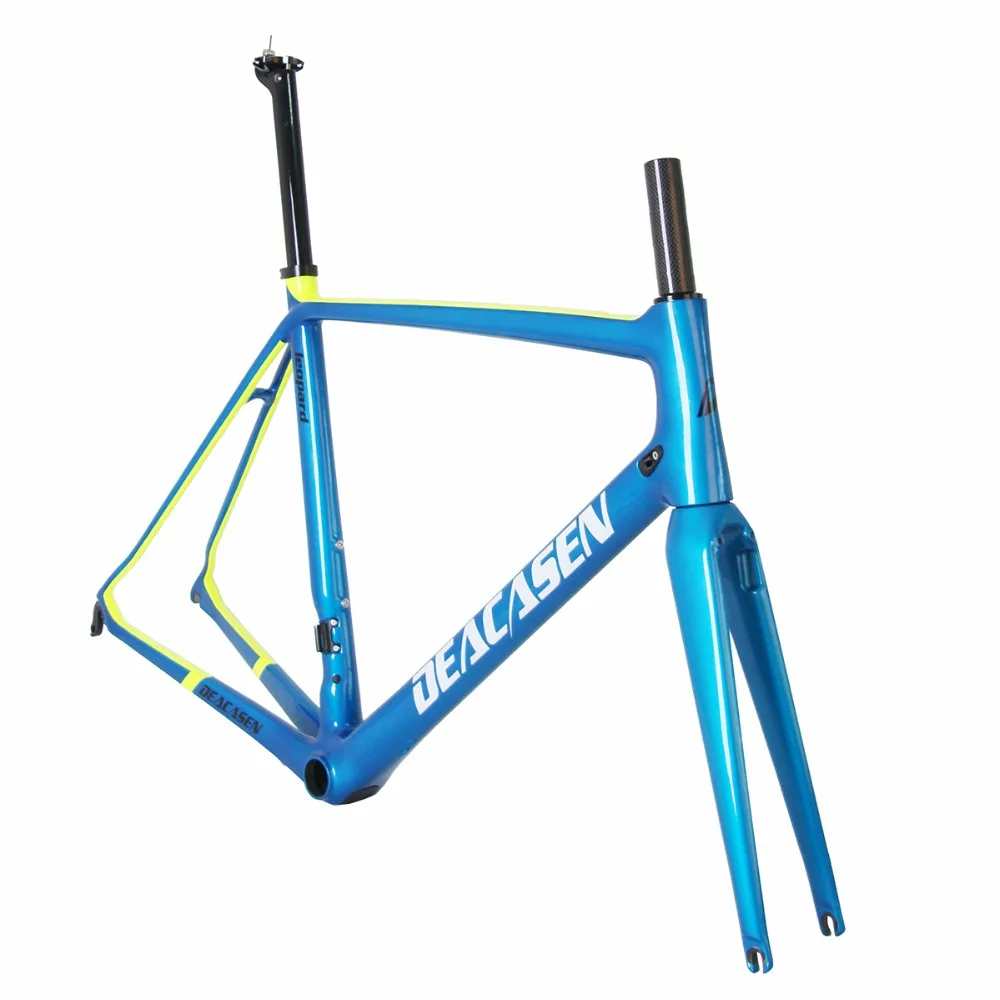 Deacasen carbon road bike frame NEW carbon fiber bicycle frame 45/48/50/52/54/56 BB86 UD weave