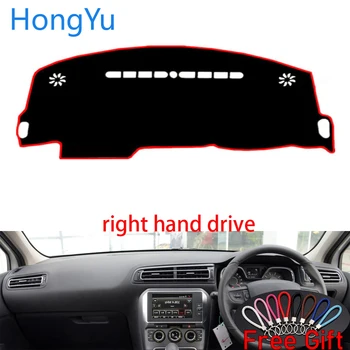 

Car Dashboard Cover Dash Mat Board Pad Carpet Dashmat Interior Mats for citroen C-Quatre 2015-2018 Right Hand Drive Accessories