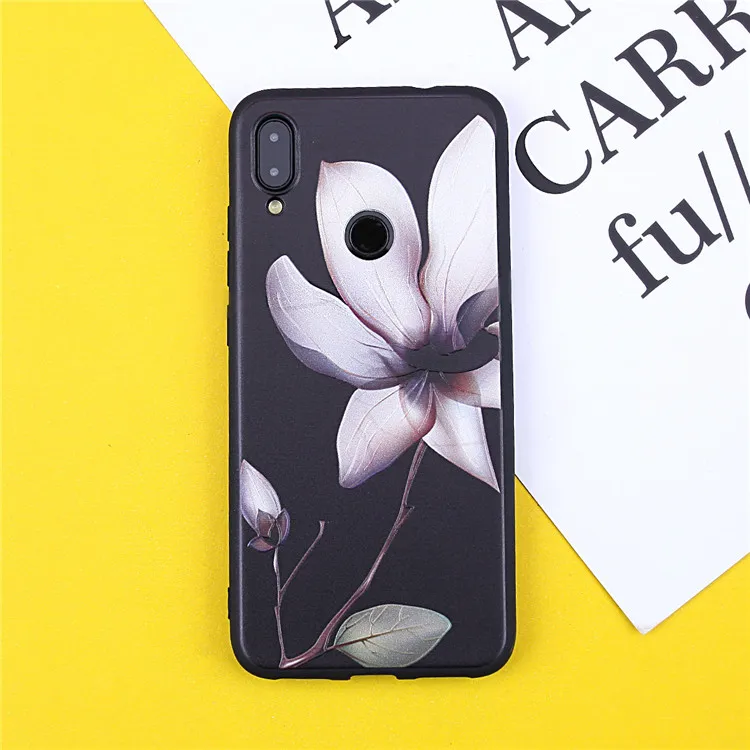 

Cool lovely 3D Relief Floral Phone Case Xiaomi MiA2 Mi8 Lite Case Xiaomi Mi A1 A2 5X 6X 8 Lite 9T Pro Girly Silicon soft Case