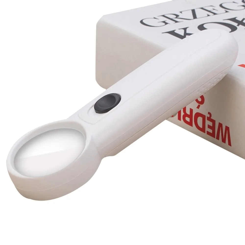 

15X Handheld Glass Loupe Magnifier Magnifying Glass Portable Pocket Tool Professional With LED Light