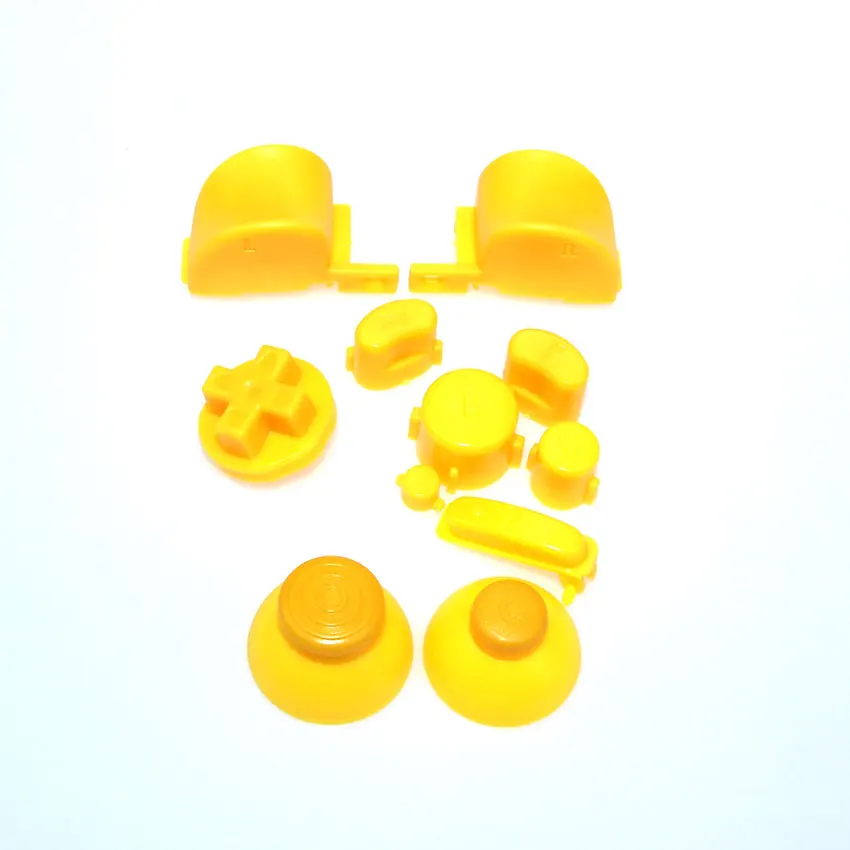 cltgxdd 1set Analog Stick Cap Buttons Keypads Y X A B Z Buttons for Nintend Gamecube controller- Joystick - Цвет: Yellow