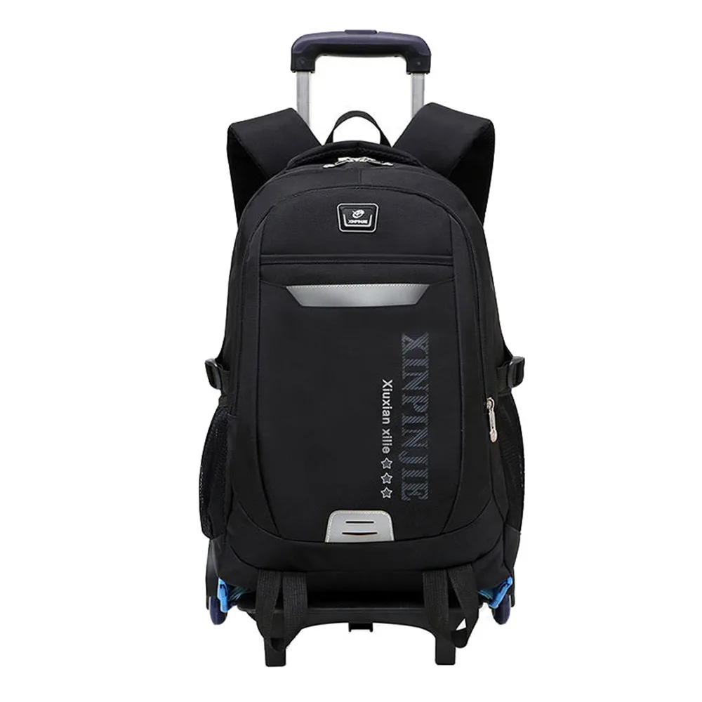 

Children School Bags for Kids boys Trolley Schoolbag Rolling Luggage Book Bags Wheeled Backpack Travel Bagpack