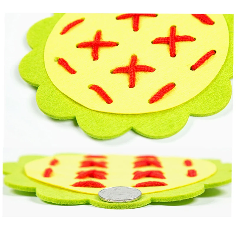  Montessori Educational Toys for Children Early Learning Kindergarten DIY Manual Weave Cloth Teachin - 33015538586