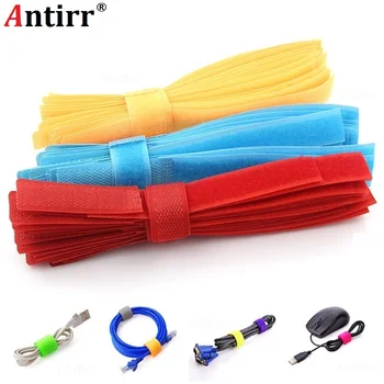 

1pc/50pcs Phone Cable Winder Magic Strap Tie Organizer Wire Cord Management Earphone Line Protector Mouse Mark Label Band Belt