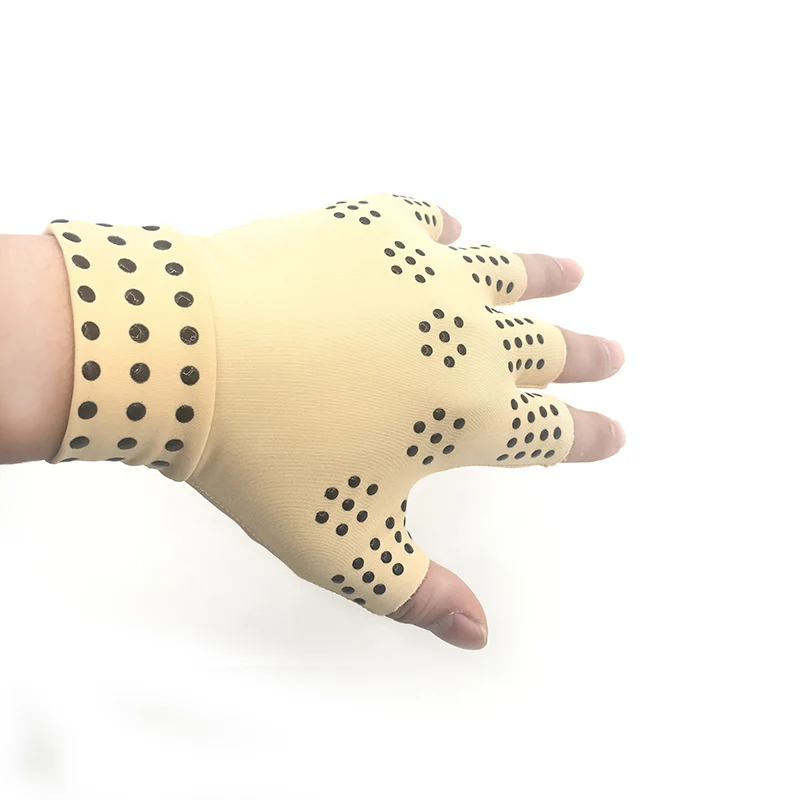 1 пара магнитотерапевтические перчатки для массажа тела без пальцев артрит Обезболивание Лечение Суставов подтяжки поддерживает здоровье уход на ногами инструмент