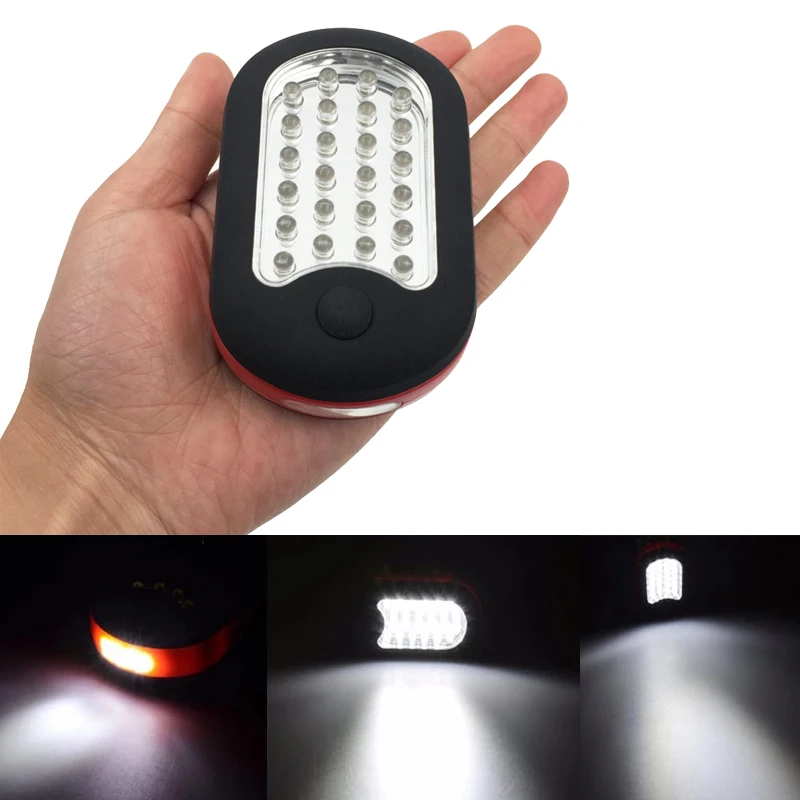 

Mini LED Work Flashlight Portable Hand Torch Flashlight Work Light Strong Magnetic Hook Pocket Camping Working Flashlight