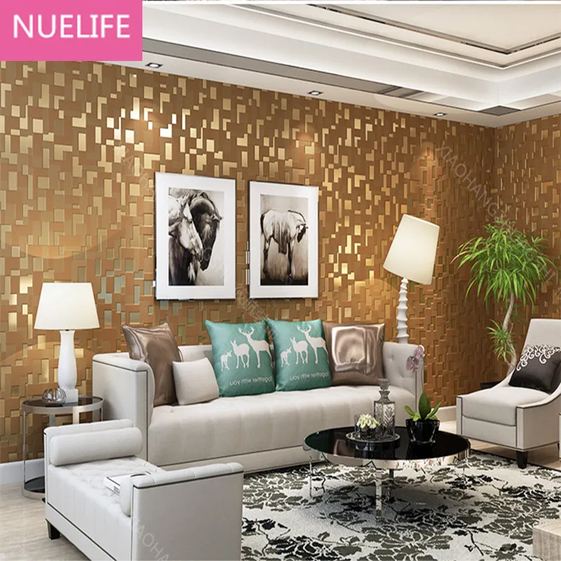 

0.53x10 Meter Simple 3D Mosaic Pattern Wallpaper Shop Bar Bedroom Living Room TV Wall Decorative Wallpaper