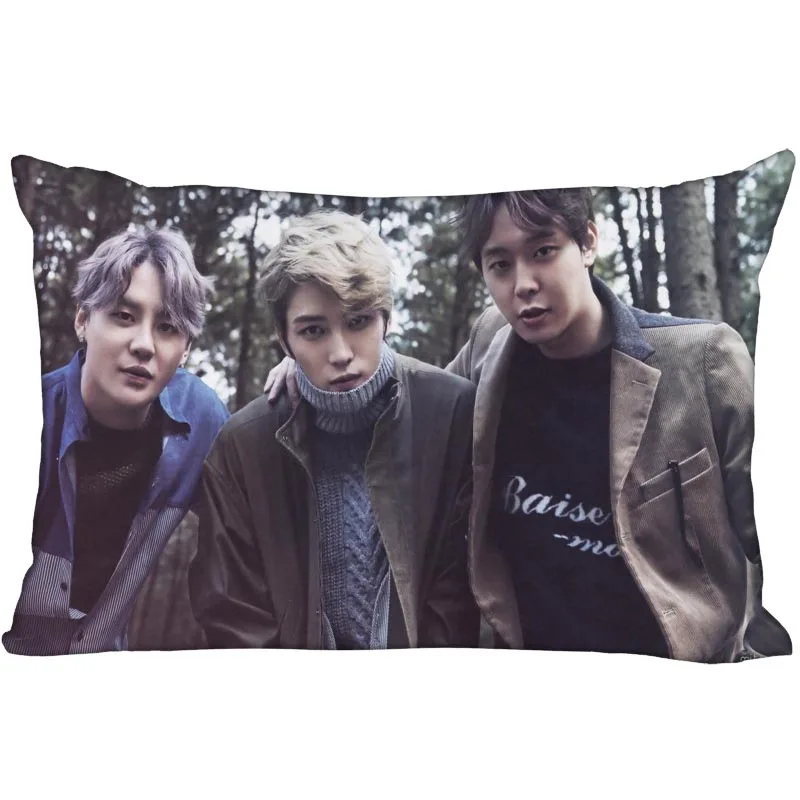 Новое поступление сатиновая наволочка с принтом KPOP star custom JYJ двухсторонняя
