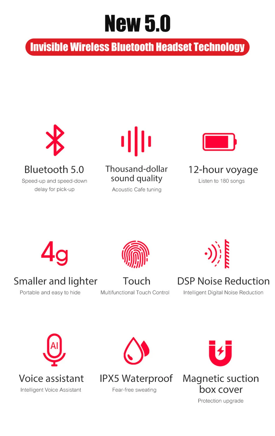 VOULAO беспроводные наушники S11 TWS Bluetooth наушники 9D стерео наушники с 1800 мАч power Bank Bluetooth V5.0 беспроводная гарнитура